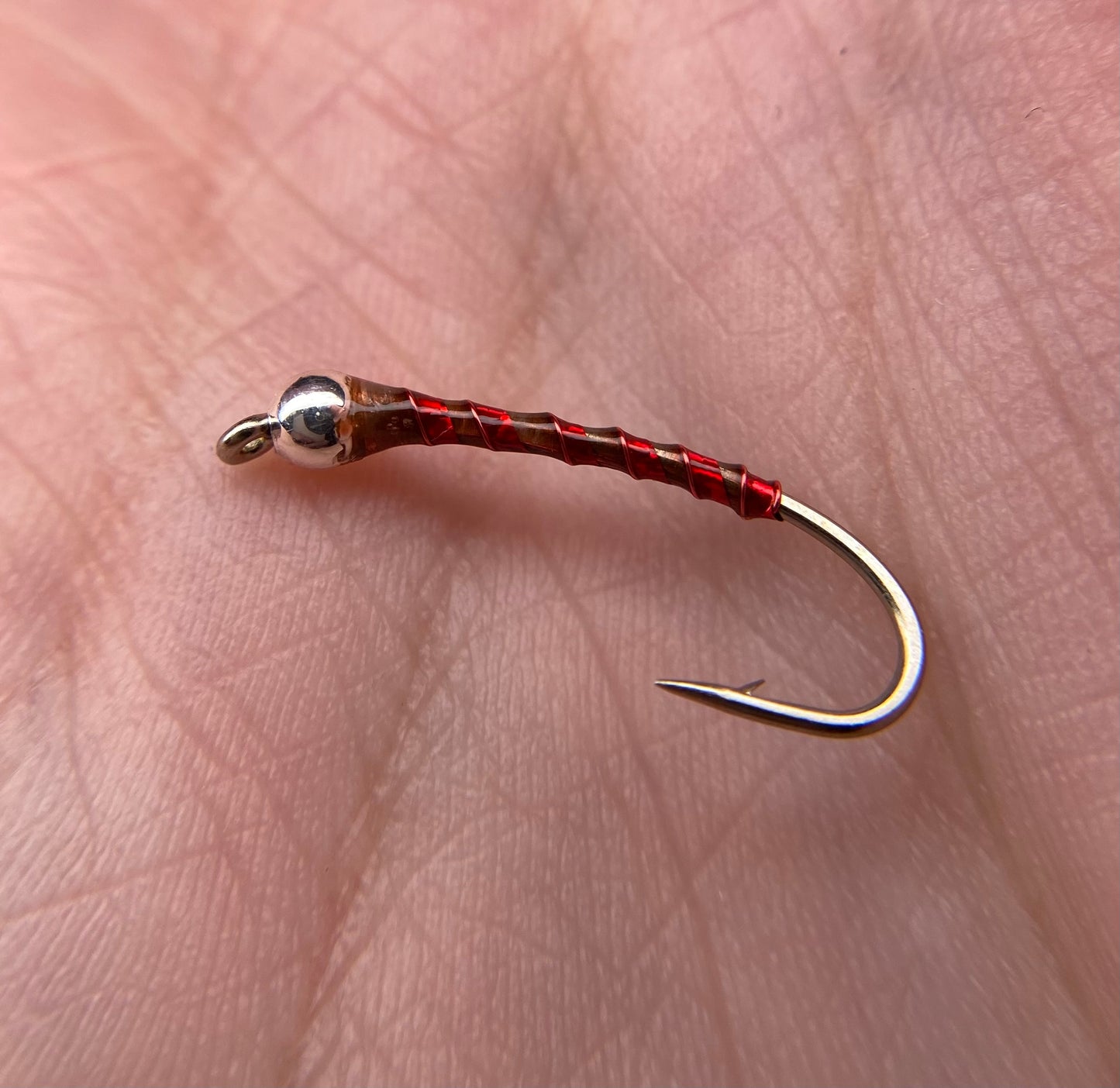 Winey Hologroahic Red Grey Chironomid Sz. 10