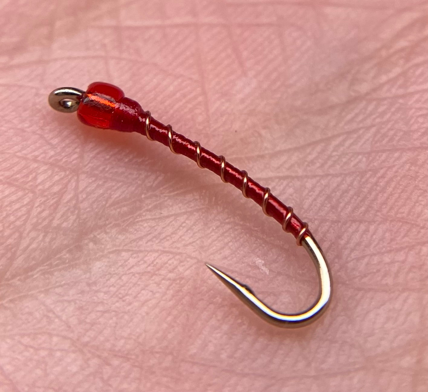 Red Glass Bloodworm Sz. 14