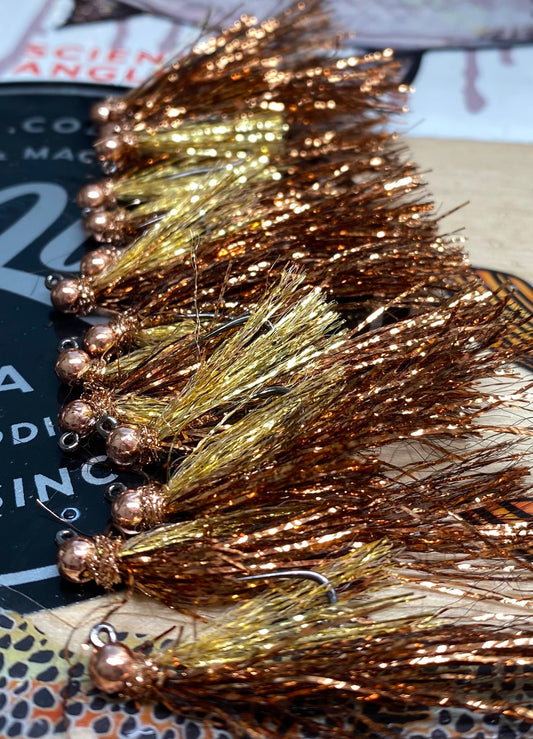 Tungsten Kreelex Jig - Gold and Copper Brown