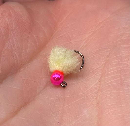 Tungsten Eggstacy Egg - Hot Pink and Dead Egg Yellow