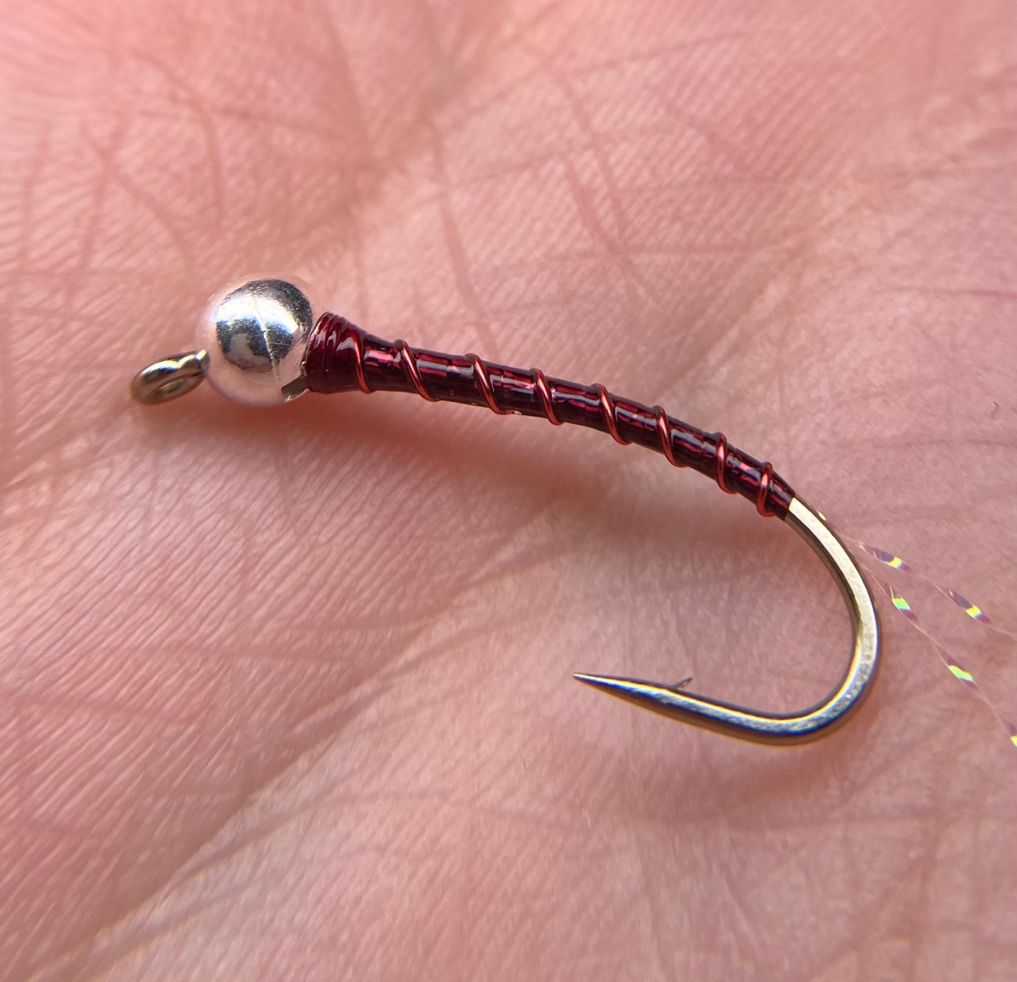 Flash Tail Holographic Wine Chironomid Sz. 10