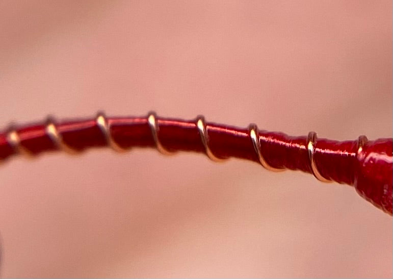 Red Glass Bloodworm Sz. 14