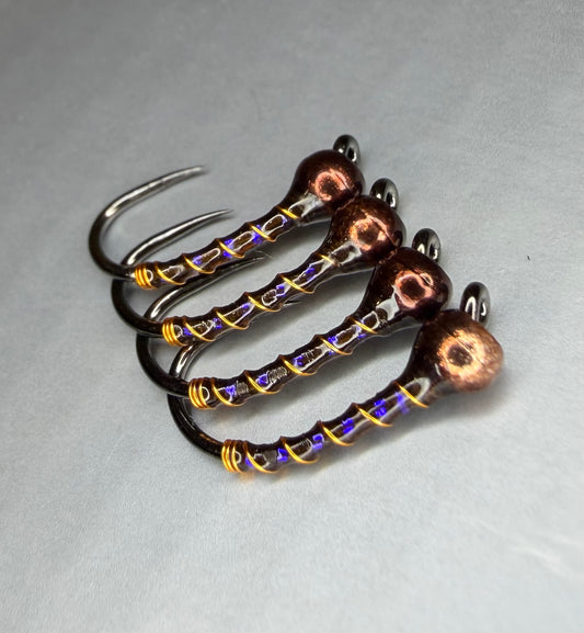 4 Pack - UV Brown Midge