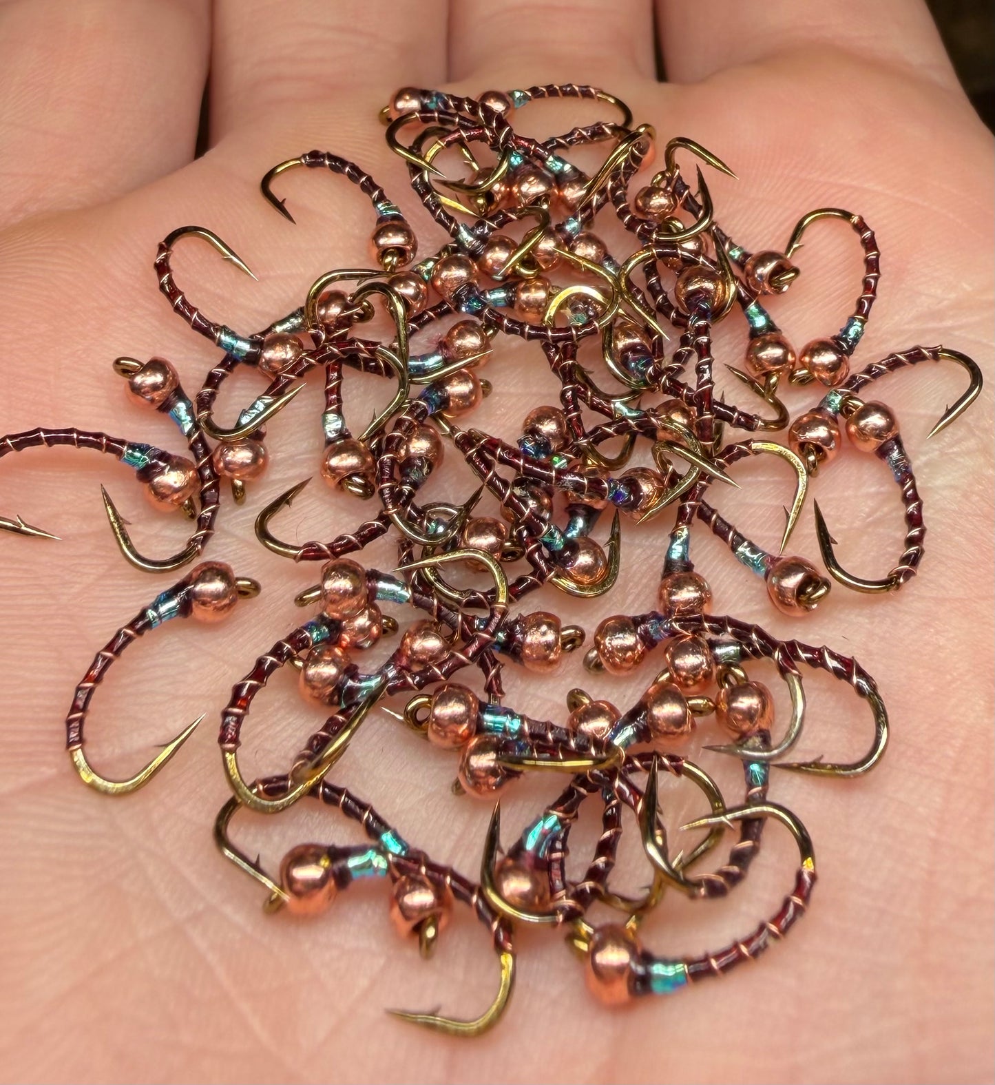 4 Pack - Wine Flash Collar Tungsten Midge *new*