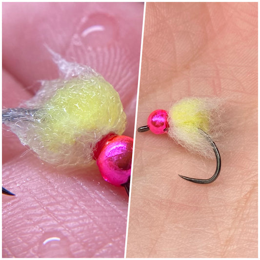 Tungsten Hot Pink Nuke Egg Dead Egg Yellow with White Veil